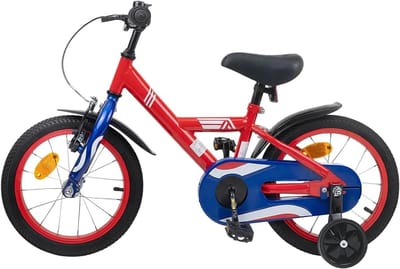 Kinderfiets - Jongensfiets Meisjesfiets - Leren Fietsen - Dubbele Remmen - 16 inch - Rood