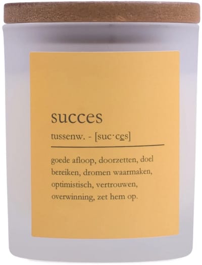 Bon Sens - Geurkaars "Succes" - Sandelhout & Musk