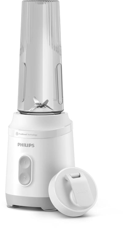 Blender mixeur - PHILIPS - HR2670/01 - Serie 3000 - Wit - Blend & Go fles; Ga 0,6L - 350W