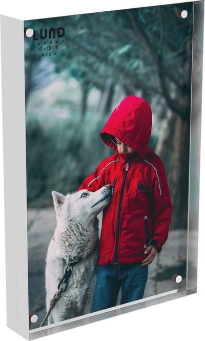 Lund London - Skittle Fotolijst - Foto Frame - Fotohouder - Magneetframe - 10x15cm - Wit