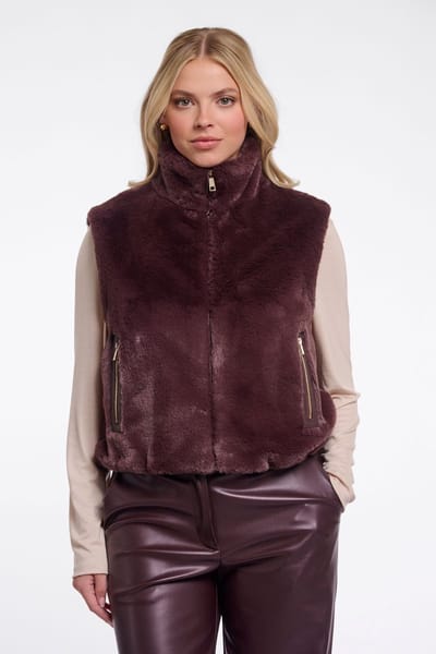 Rino & Pelle Jassen - Nikki short waistcoat - Bruin