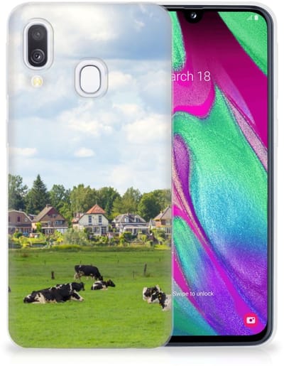 Samsung Galaxy A40 TPU Hoesje Koeien