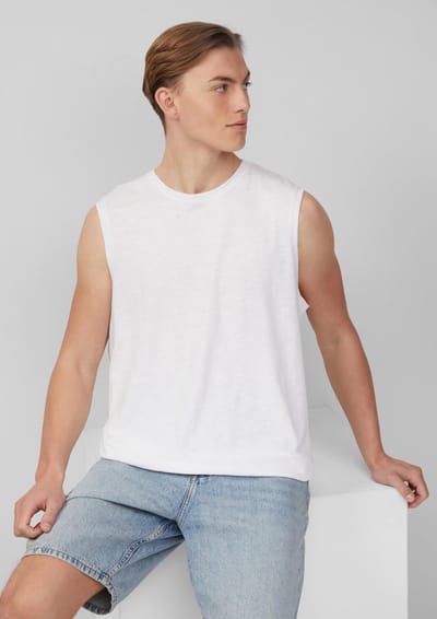 Q/S designed by - Heren t-shirt - Maat XXL - Mannen - wit - katoen
