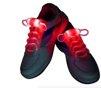 Rode LED Schoenveters- Lichtgevende Veters - Led licht - Lichtgevende Led veters - 80CM - Hippe veters - Disco veters - CHPN