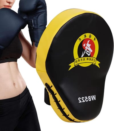 Boks Handschoenen - Trainingspads Kickboksen - Vechtsport Training - Meerlagige Bescherming - 25x19x4.5 cm - Geel