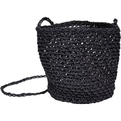 Urban Classics - Mini Nature Bast Crossbody tas - Zwart