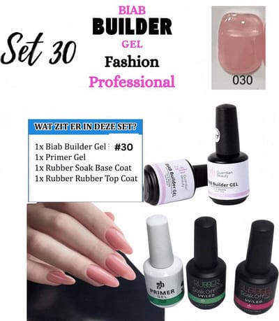 Guardian Beauty BIAB Builder Gel Set - Aphrodite - #30 - Nagel Gellak