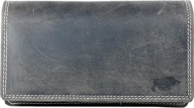 Leren Dames Portemonnee Donkerbruin RFID - Ideale Dames Portemonnee Donkerbruin Vintage Leer - Anti Skim
