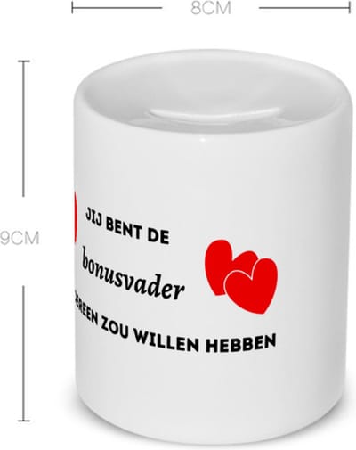 Akyol - jij bent de bonusvader die iedereen zou willen hebben Spaarpot - Vader - geweldige bonusvader - liefste bonusvader - verjaardag - cadeau - kado - bedankje - geschenk - 350 ML inhoud
