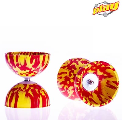 Diabolo Play Rainbow diabolo 105 mm 260 gr Rood - Geel