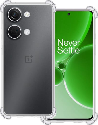 Hoesje Geschikt voor OnePlus Nord 3 - Sterk & Shockproof - Siliconen Case - Back Cover - Telefoon Hoes Shock Proof - Transparant