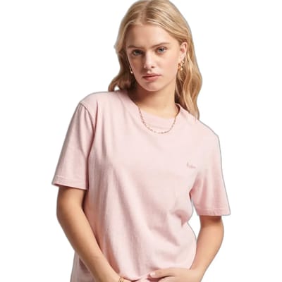 Superdry Vintage Logo Embroidered T-shirt Met Korte Mouwen Roze 2XS Vrouw
