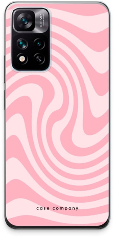 Case Company® - Hoesje geschikt voor Xiaomi 11i hoesje - Swirl Roos - Soft Cover Telefoonhoesje - Bescherming aan alle Kanten en Schermrand