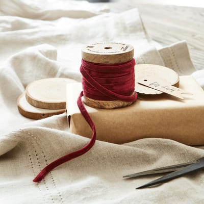 LOBERON Fluwelen lint Olessa rood