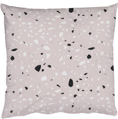 Sierkussens - Kussentjes Woonkamer - 50x50 cm - Terrazzo - Patroon - Zacht - Zwart - Wit
