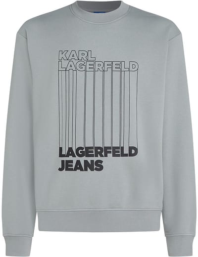 Karl Lagerfeld Jeans Reg Barcode Sweatshirt Grijs M Man