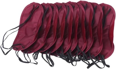 Slaapmasker - Oogmasker Blinddoek - Ontspannen Slapen - Luxe Zachte Materialen - 10 Stuks - Diverse Kleuren