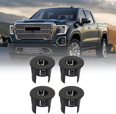 Parkeerhulp Sensor Behuizing - Parkeersensoren Set - Veilig Parkeren - Set van 4 - 10x6.7x4.7 cm - Zwart