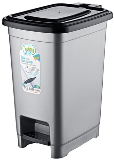 Slimme prullenbak met pedaal – perfect voor keuken of badkamer -15L – schoon, slim en praktisch