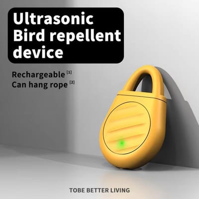 Ultrasone Vlooien Teken Afweerder Oplaadbaar Anti-mug Parasiet Bescherming Gereedschap Voor Mensen Katten Honden Buiten Binnen Gebruik geel