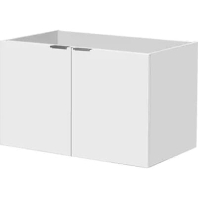 Aquavive Wastafelonderkast Cecina 47cm - Hoogglans Wit - Met 2 Deuren - 47,6x50x79,4cm