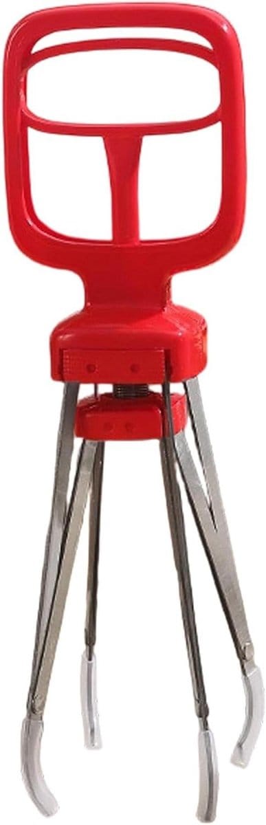 Plaattang - Hittebestendige tang - Warme gerechten grijpen - Verstelbare breedte - 25 x 287 cm - Rood