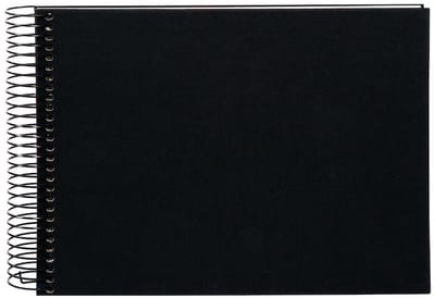 Goldbuch - Spiraalalbum Bella Vista - 24x17 cm - Zwart met witte pagina’s