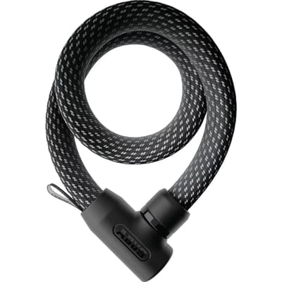 Fietsslot ABUS Textiel-kettingslot - YARNIT™ 4004K - Security level 7 - zwart - 85 cm - Geschikt voor elektrische fietsen en stadsfietsen - lichtgewicht - slechts 0,7 kg