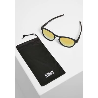 Urban Classics - 106 Sunglasses UC black/orange one size Zonnebril - Zwart/Oranje