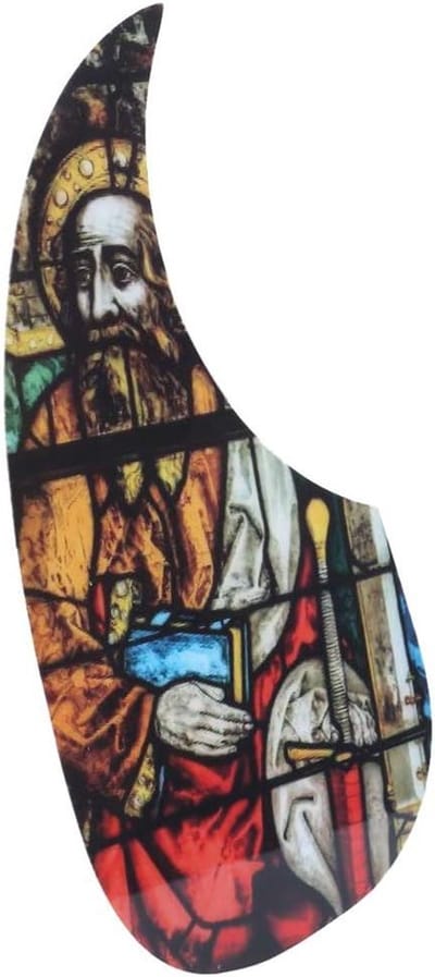 Allecto - Pickup Pickguard - Professionele gitaarbescherming - Kleur Grandpa - Mooi en praktisch - Geschikt voor folk-gitaren