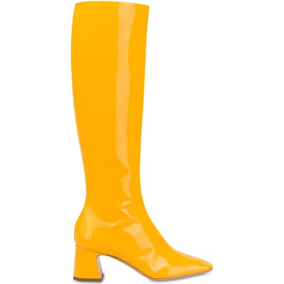Moschino Stivaled.sy Mn49/65 Vernice Ocra Größe: 36 | Stiefel Outlet | Damen