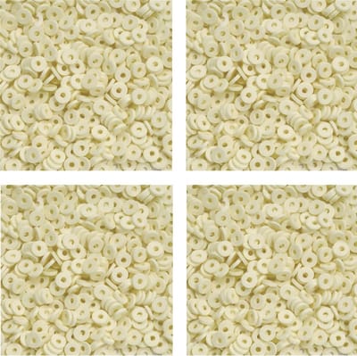 Katsuki kralen – 3 x Créme – Ongeveer 1.150 kralen – Polymeer klei – 6mm kralen – Zelf sieraden maken voor kinderen en volwassenen – DIY