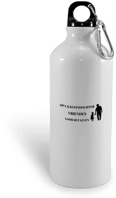 Hacebo® - opa en kleindochter vrienden voor het leven waterfles - Vriend - opa/kleindochter - opa cadeautjes - cadeau - kado - geschenk - kleindochter verjaardag - kleindochter artikelen - water fles - 400ML