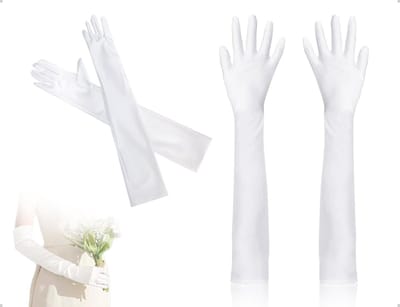 Elegante Lange Avondhandschoenen voor Dames - Perfect voor Bruiloften, Feestjes en Carnavals
