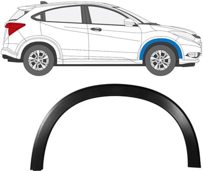 Spatbord sierlijst wielkast voor Honda HR-V 2015-2021 / Rechts