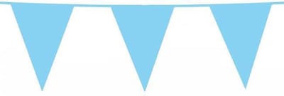 Vlaggenlijn 10 Meter Polyetheen Lichtblauw babyblauw