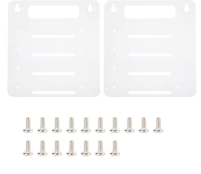Dailygoody - Harde-schijfrek - 4-laags - Desktopefficientie - Helder acryl - Voor 3,5 en 2,5 inch harde schijven - Perfect voor opslagorganisatie