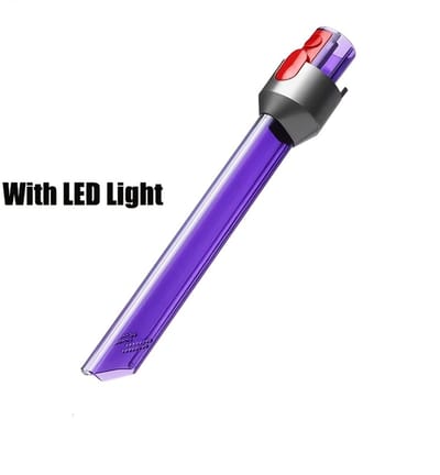 LED-buis spleetmondstuk Geschikt voor stofzuiger, Geschikt voor Dyson V7 V8 V10 V11 V15 stofzuigers (vervangingsonderdeel).