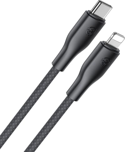 Oplaadkabel geschikt voor iPhone, AirPods en iPad - USB-C naar Lightning Kabel - 1 Meter - 20W Snelladen & 480 Mbps Data - Extra Stevig Nylon - USB C Oplader Kabel