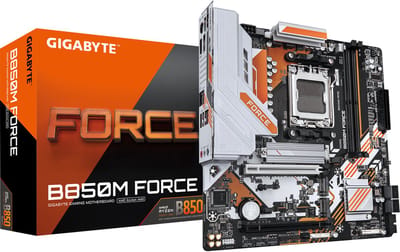 GIGABYTE B850M FORCE Moederbord - AMD B850 - AMD AM5 - DDR5 RAM - Micro-ATX