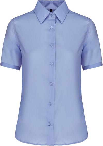Kariban Dames non-iron blouse korte mouwen K540 - Bright Sky - 4XL