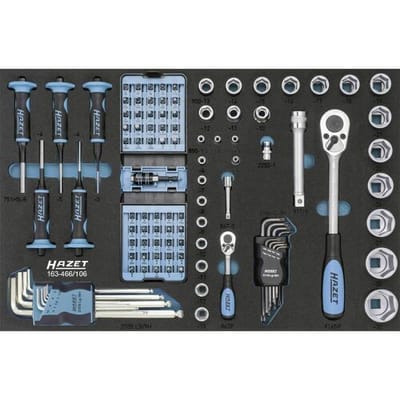 Hazet 163-466/106 163-466/106 Gereedschapsset Incl. schuiminzet 106-delig