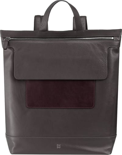 DuDu Oslo Dagrugzak Leder 39 cm - anthracite