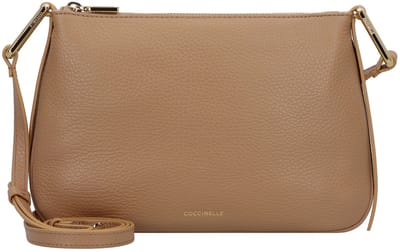 COCCINELLE Leren Schoudertas Magie Mini Bag Skin Lichtbruin
