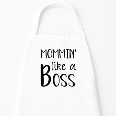 Keukenschort "Mommin’ Like a Boss" | Cadeau Vrouw | Origineel Kerstcadeau & Sinterklaas | Cadeau voor Mama