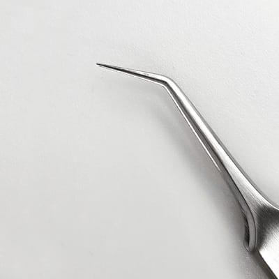 Wimperpincet model 11 - Kristallen - zilveren ballen