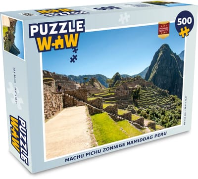 Puzzel Machu Pichu zonnige namiddag Peru - Legpuzzel - Puzzel 500 stukjes