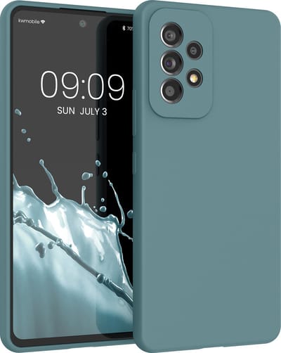 kwmobile telefoonhoesje geschikt voor Samsung Galaxy A53 5G - Hoesje met siliconen coating - Smartphone case in Arctische nacht