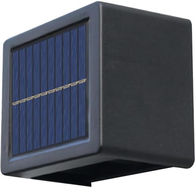 Solar Tuinverlichting - Wandlampen Buiten - Buiten Verlichten - Up & Down Lichteffect - 8x9.5x6.2cm - Enkel Kleur