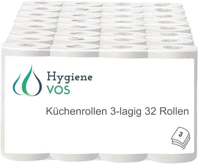 Absorberende Keukenrollen - 3-laags Kies Voor Kwaliteit en Duurzaamheid - 32 Rollen in Voordeelverpakking